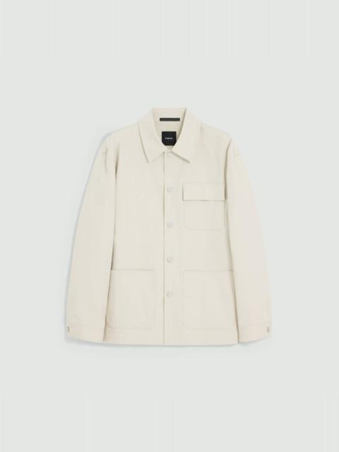 Utility Coat in Stretch Cotton Canvas