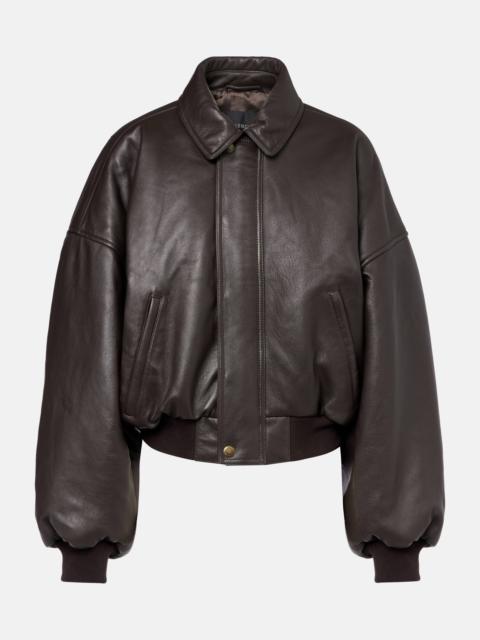 Round Taxi leather jacket