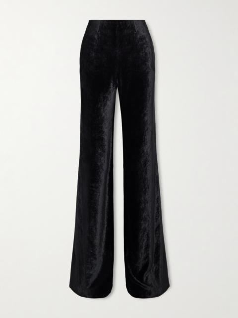 Winter Sun Velvet Wide-leg Pants