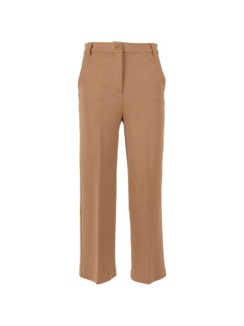 tailored straight trousers