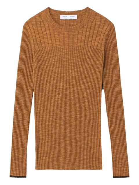 ribbed open-back top