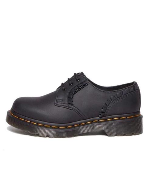 (WMNS) Dr. Martens 1461 Frill Nappa Leather Oxford Shoes 'Black' 30696001
