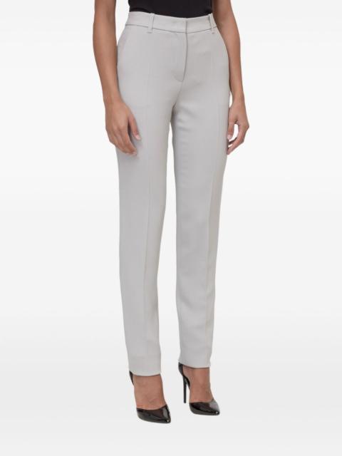 high-waisted slim pants