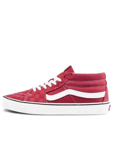 Vans Sk8-Mid Mid-Top skate shoes Unisex Red VN0A3WM3WJ2