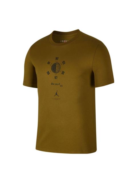 Air Jordan Love 6 Basketball Sports T-shirt 'Olive Green' AT8928-368