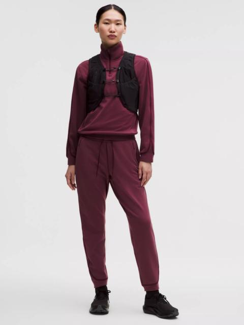 Textured Fleece High-Rise Jogger