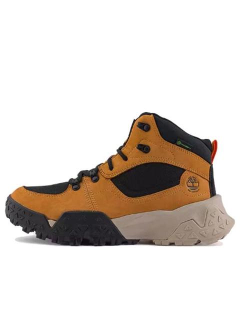 Timberland Motion Scramble Mid Lace Up Waterproof Hikers 'Wheat Nubuck' A68Q8