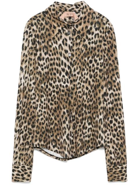 leopard-print blouse