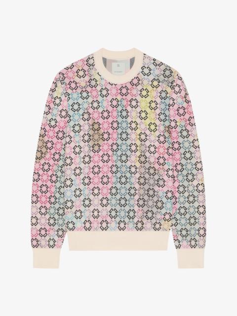 MULTICOLOR SWEATER IN MONOGRAM 72 COTTON