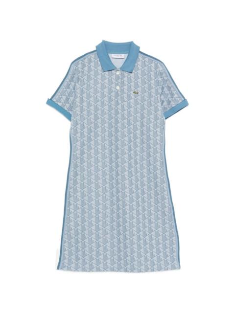 polo-collar mini dress