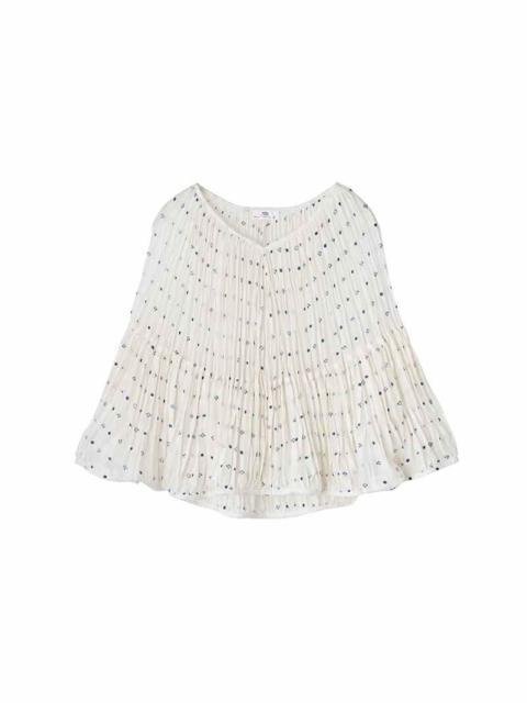 PETALI BLOUSE (SILK) NAVY