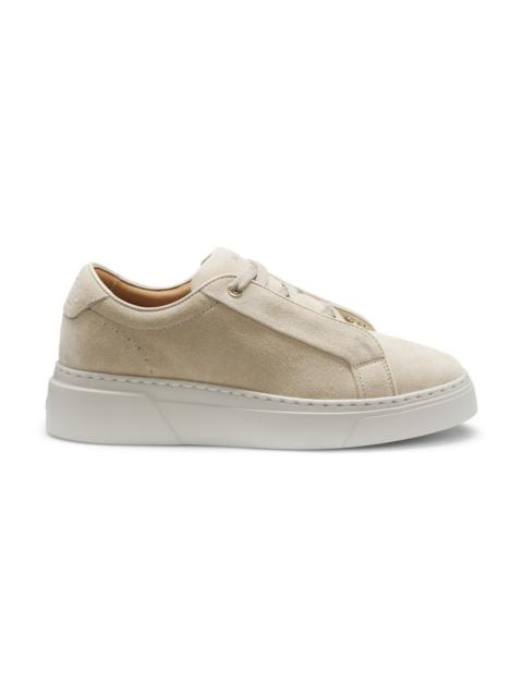 SUEDE TRAINERS WITH HIDDEN WEDGE