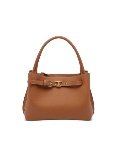 mini leather tote bag