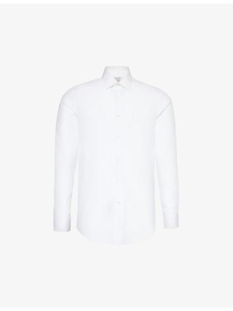 Darted slim-fit cotton shirt