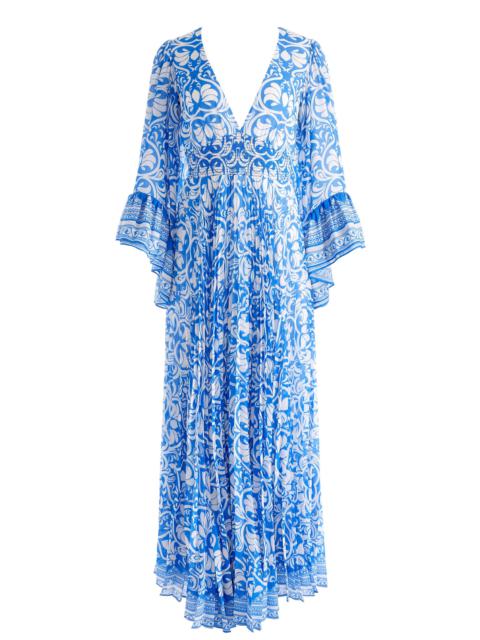 SELENE PLEATED MAXI DRESS