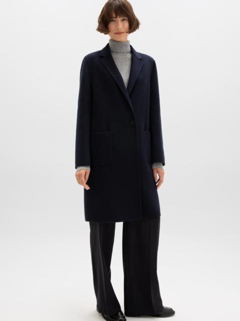 Classic Navy Cashmere Coat