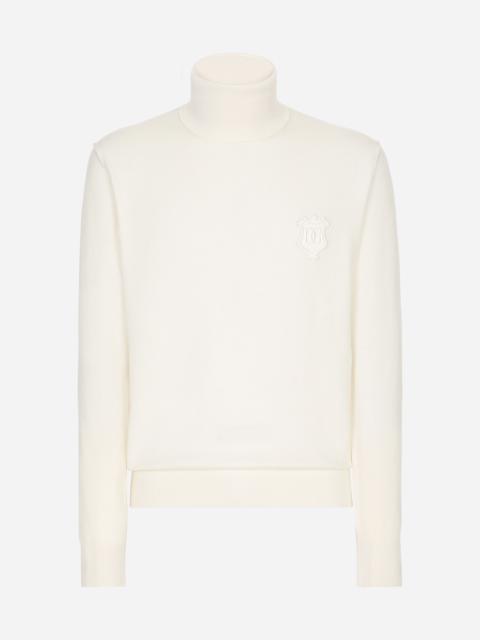 Wool turtle-neck sweater