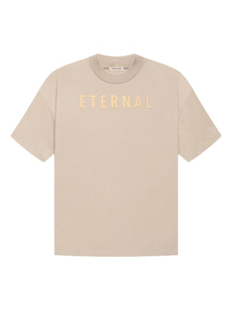 Fear of God Eternal Logo Flocked Crewneck T-Shirt 'Tan Orange' FGE50-001AJER-122