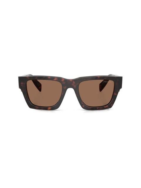 tortoiseshell-effect square sunglasses