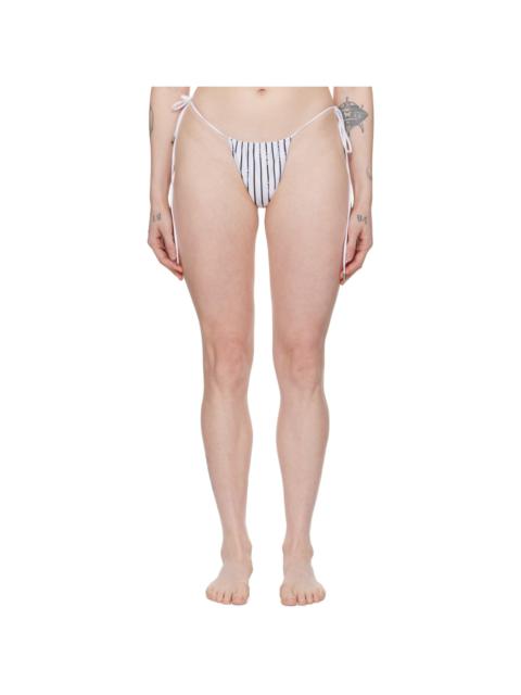 White & Black Woods Reversible Bikini Bottom