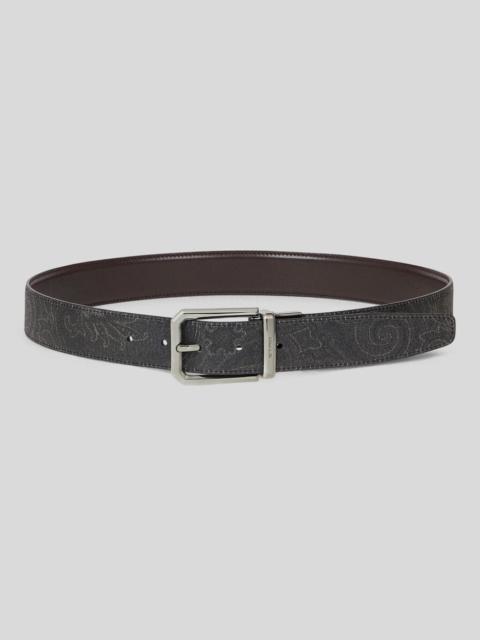 REVERSIBLE ARNICA AND LEATHER BELT