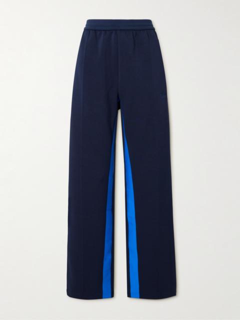 + Wales Bonner Two-tone Jersey-trimmed Recycled Piqué Track Pants