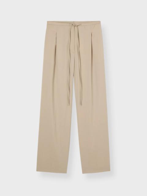 Trousers Relaxed Drawstring Beige