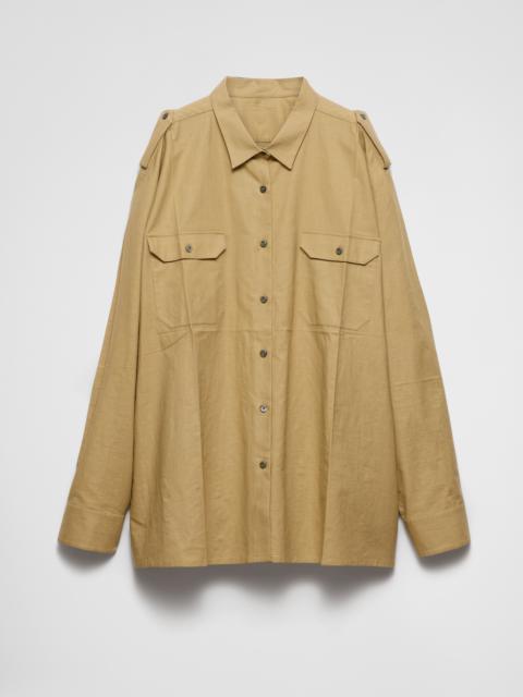 Oversized cotton shirt