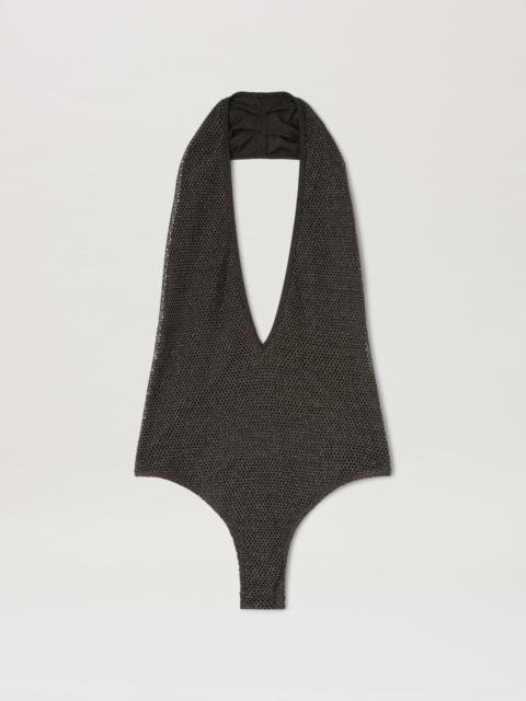 Lurex V Neck Swimsuit