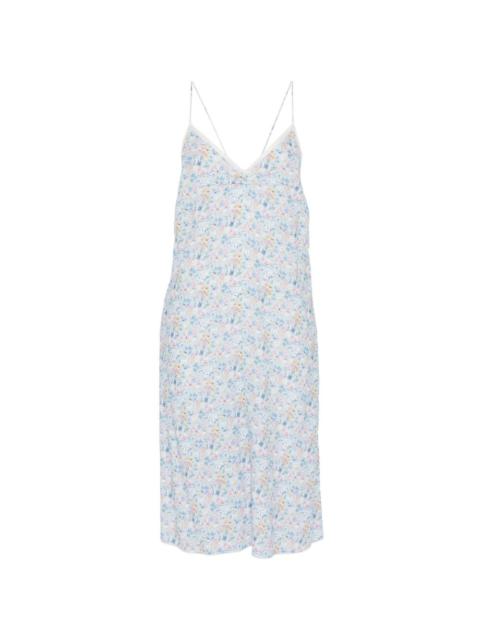 floral print slip dress