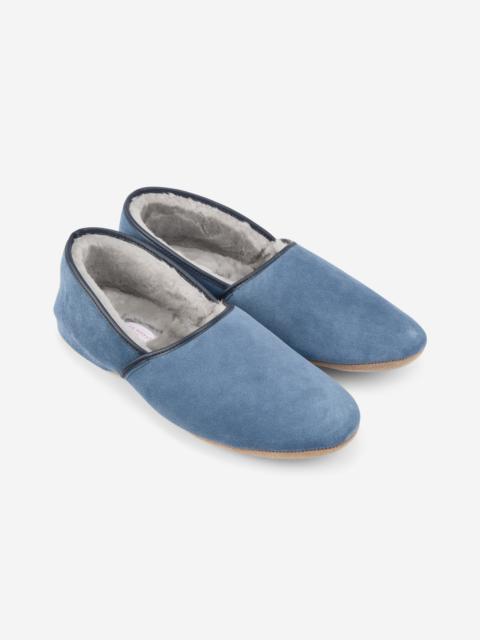 Men's Slippers Crawford Suede Sheepskin Blue