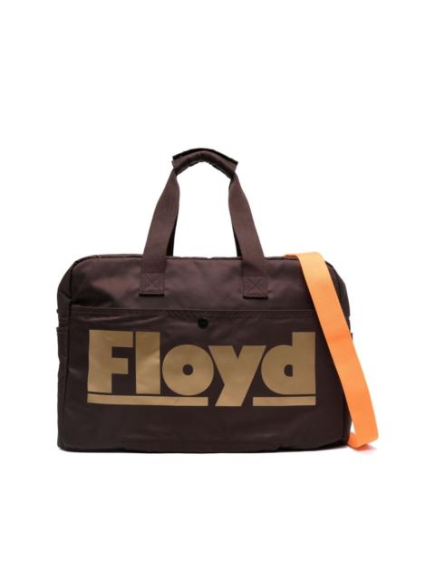 logo-print zip-fastening holdall