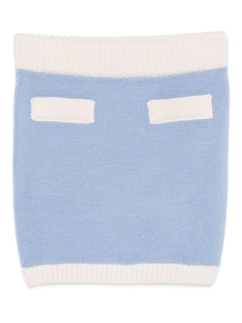 knitted straight skirt