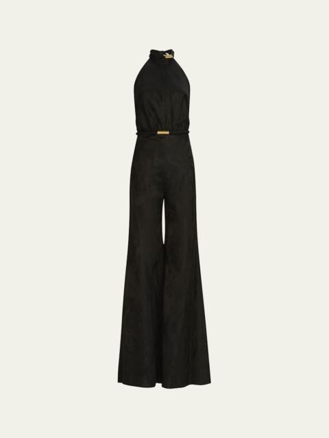 Enara Halter Flare Jumpsuit