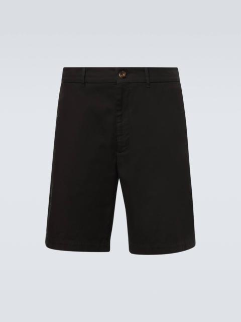 Cotton-blend Bermuda shorts