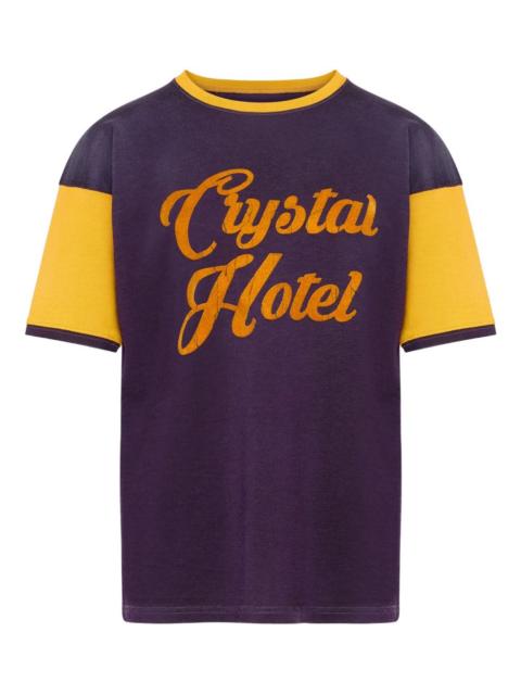 slogan-print T-shirt