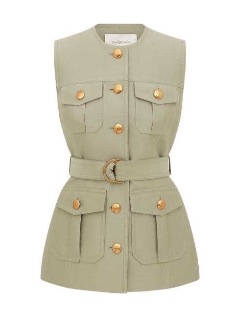 LUNA WOOL SILK UTILITY VEST