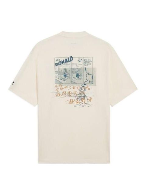 Li-Ning x Disney Graphic Loose Fit T-shirt 'Beige' AHSS253-1