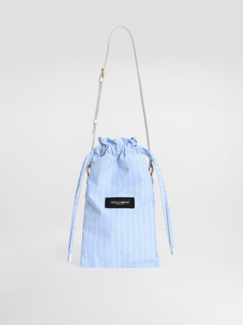 Essenza bag in striped poplin
