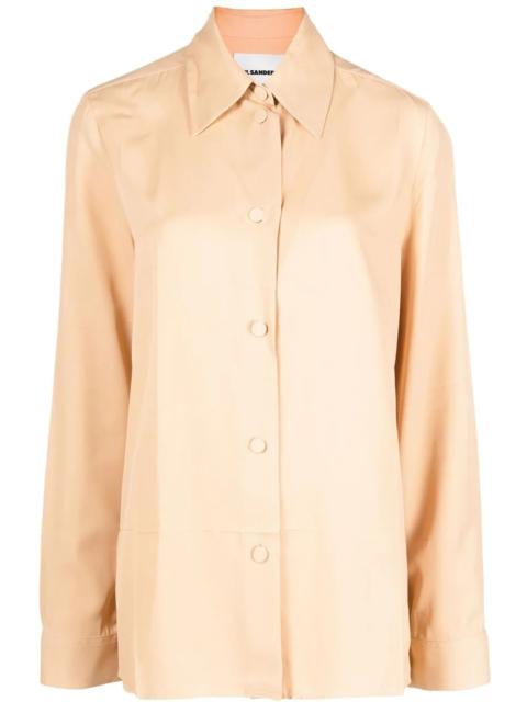 classic collar buttoned blouse