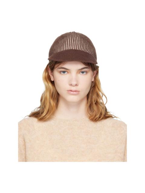 Brown & Beige Knitted Cap