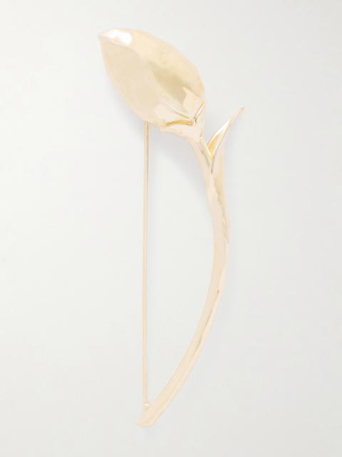 Bloom Gold-plated Silver Brooch