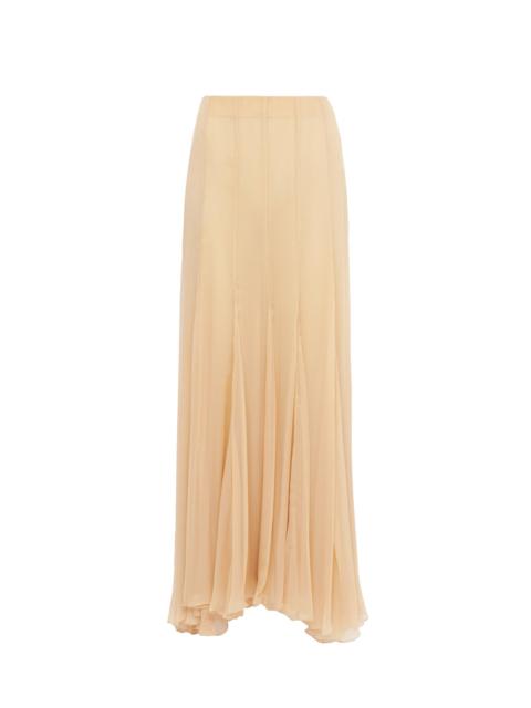 FLUID MAXI SKIRT IN SILK MOUSSELINE