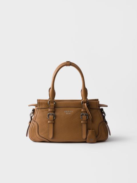 Large leather tote bag