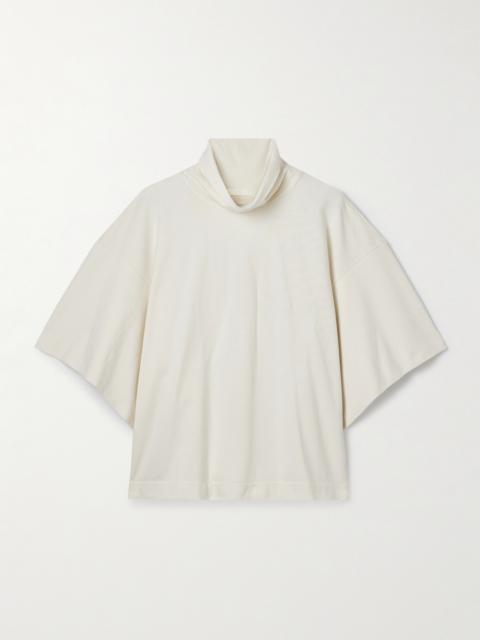 The Orbital Organic Cotton-jersey Turtleneck T-shirt