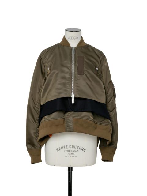 Nylon Twill x Wool Melton Blouson