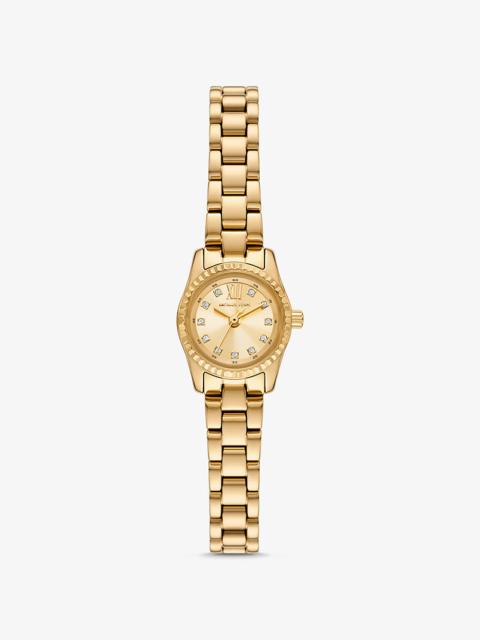 Mini Lexington Pavé Gold-Tone Watch