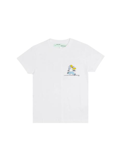 OFF-WHITE Homer And Bart T-Shirt White