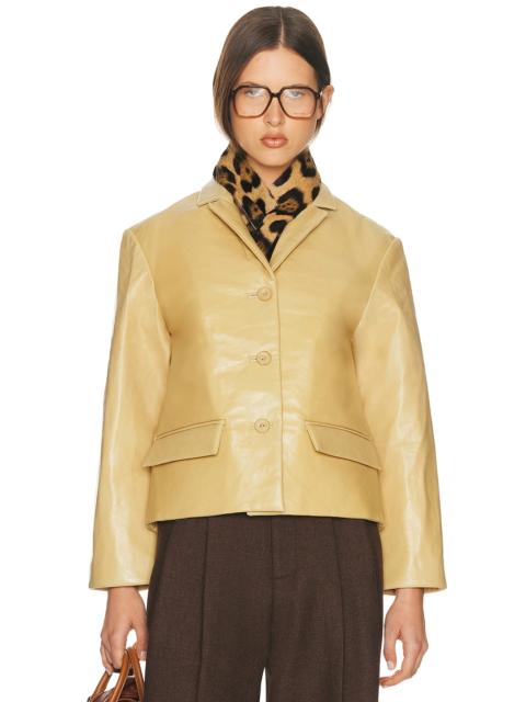 Puffy Leather Jacket