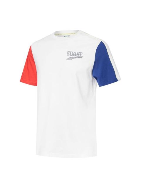 PUMA Decor8 Colour Block T-Shirt 'White' 532705-02
